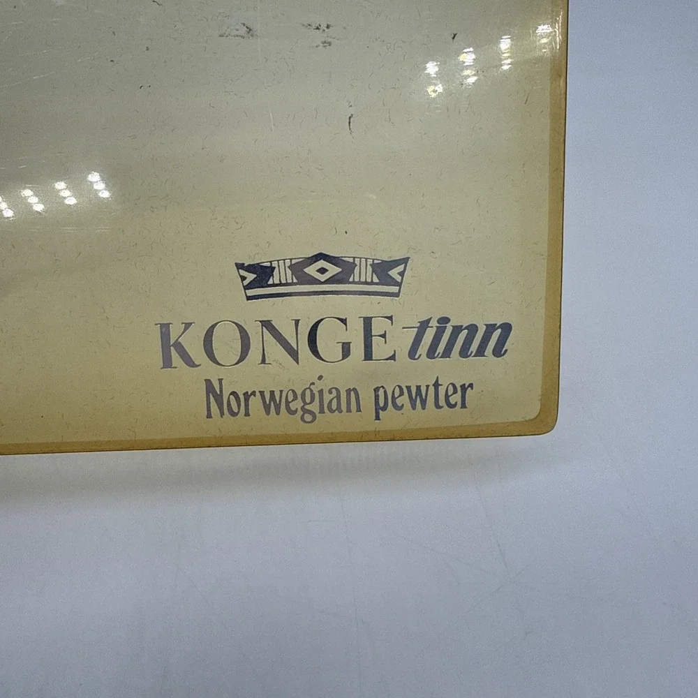 Kongetinn Hardanger Sylvplett Norwegian Pewter Cheese Slicer Stainless Steel